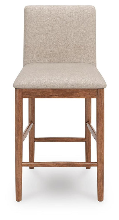 Isanti Bar Stools (Set of 2) - D752-124X2 - product view or room setting; set of 2; individual included-item views (supplier image 2)