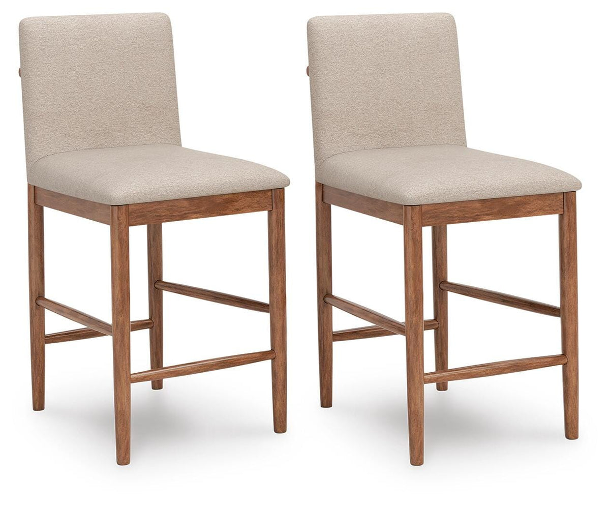 Isanti Bar Stools (Set of 2) - D752-124X2 - product view or room setting; set of 2; individual included-item views (supplier image 5)