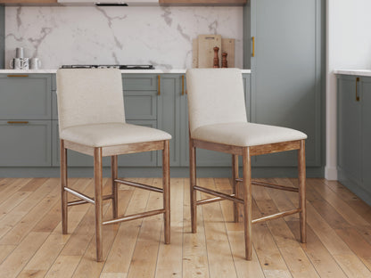 Isanti Bar Stools (Set of 2) - D752-124X2 - product view or room setting; set of 2; individual included-item views (supplier image 6)