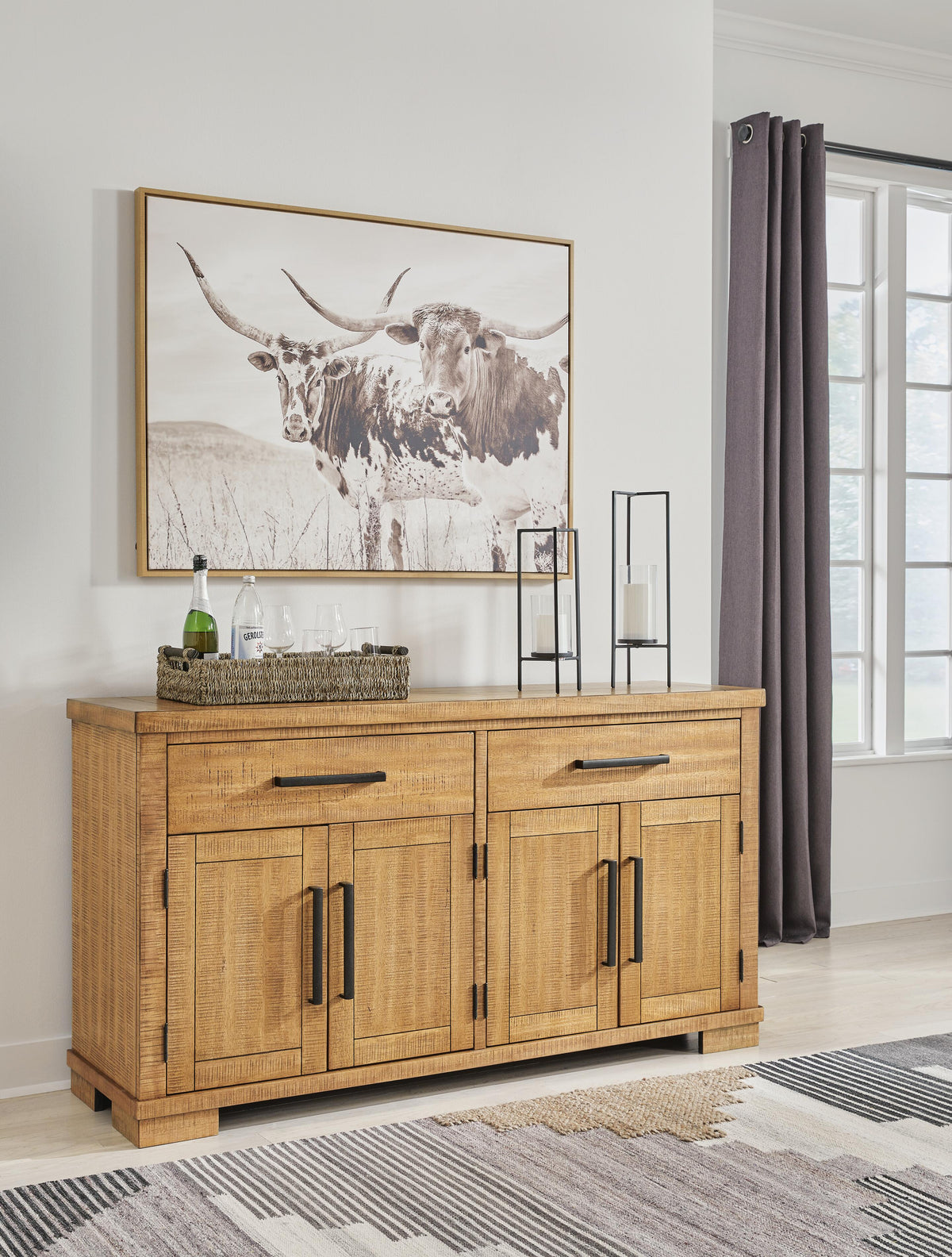 Havonplane Dining Server - D773-60 - product view or room setting; only dining room storage included (supplier image 2)
