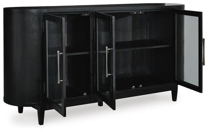 Rowanbeck Dining Server - D821-60 - product view or room setting; only dining room storage included (supplier image 3)