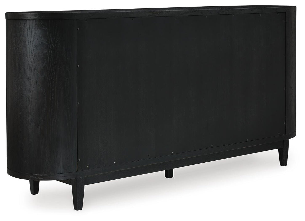 Rowanbeck Dining Server - D821-60 - product view or room setting; only dining room storage included (supplier image 6)