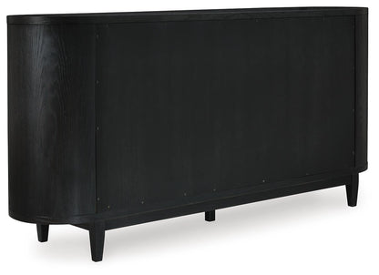 Rowanbeck Dining Server - D821-60 - product view or room setting; only dining room storage included (supplier image 6)