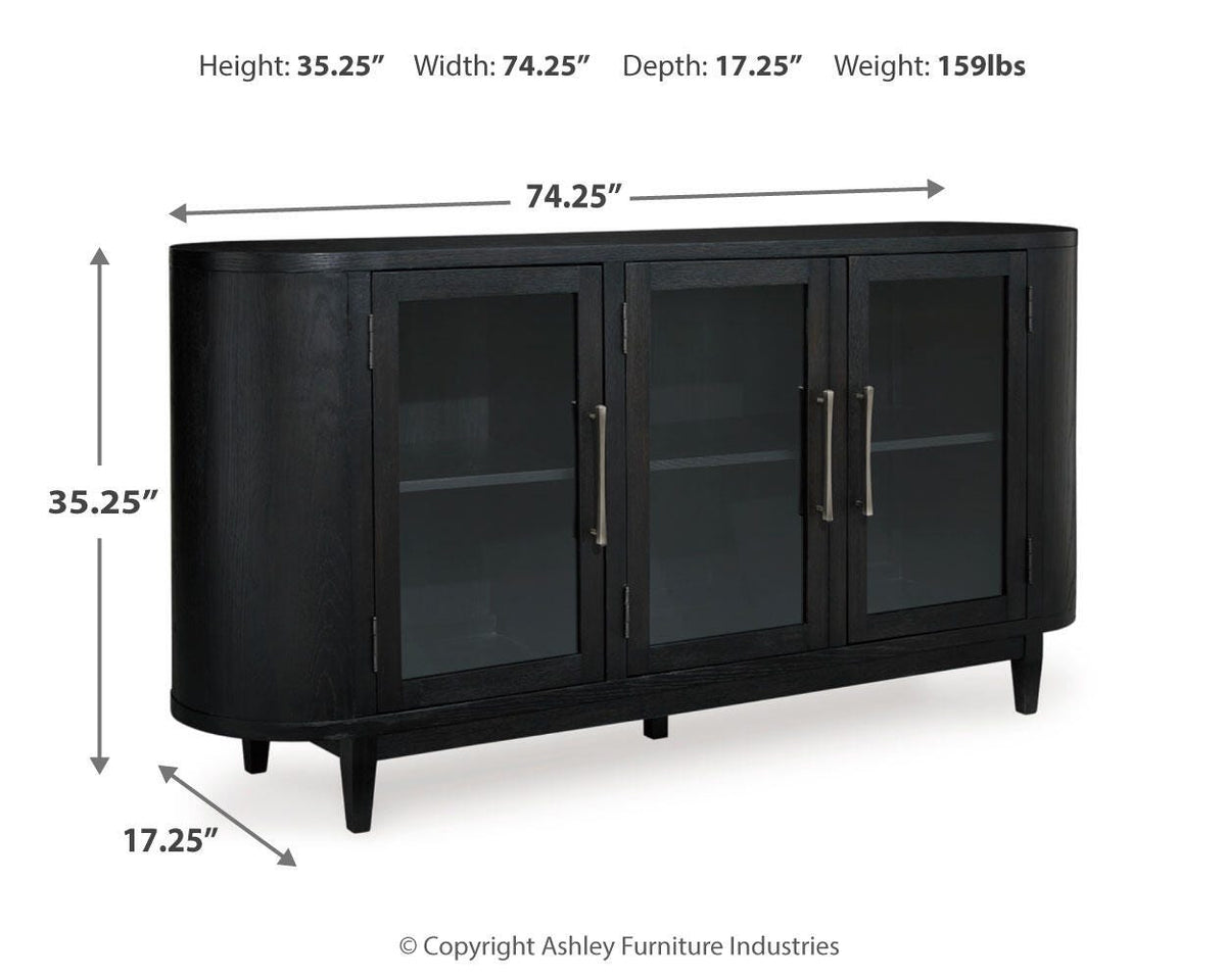 Rowanbeck Dining Server - D821-60 - approximate manufacturer dimensions (supplier image 10)