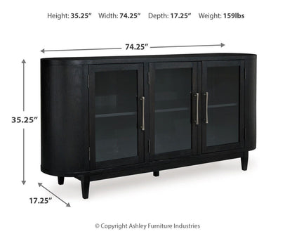 Rowanbeck Dining Server - D821-60 - approximate manufacturer dimensions (supplier image 10)