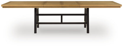 Galliden Dining Extension Table - D841-55 - product view or room setting; only dining table included (supplier image 2)