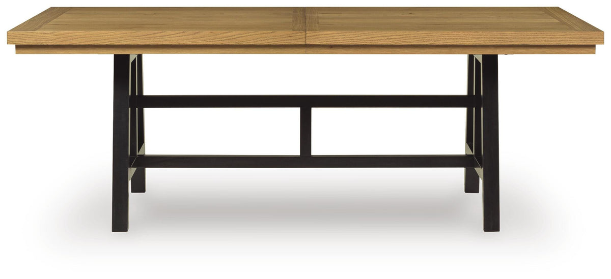 Galliden Dining Extension Table - D841-55 - product view or room setting; only dining table included (supplier image 4)