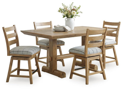 Ridgester Dining Room Sets - D858D7 - product view or room setting; complete kit and included component views (supplier image 49)