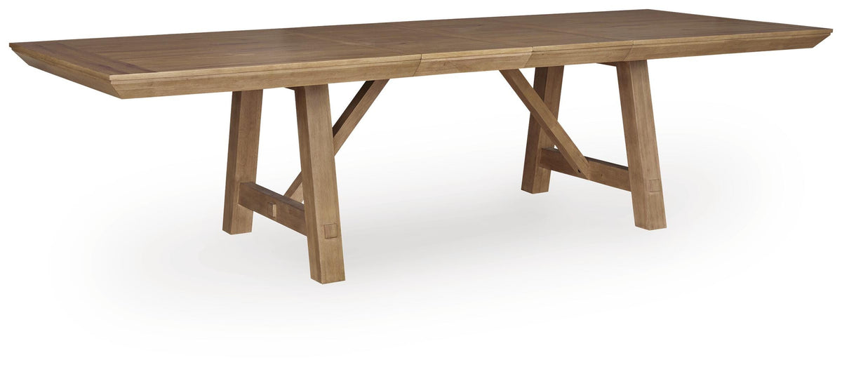 Ridgester Dining Extension Table - D858-45 - product view or room setting; only dining table included (supplier image 1)
