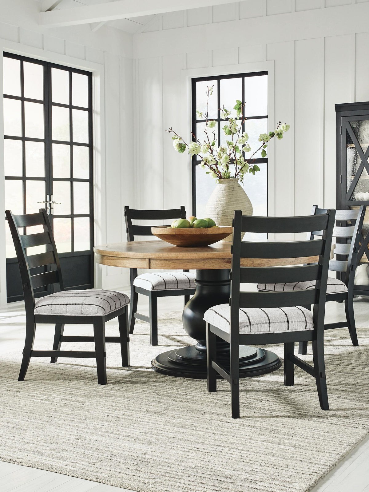 Ridgester Dining Room Sets - D858D3 - product view or room setting; complete kit and included component views (supplier image 19)