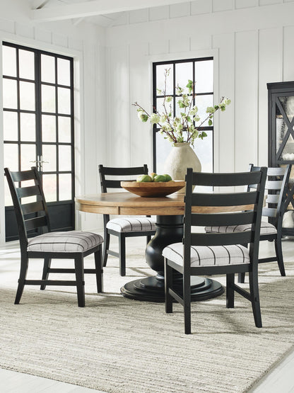 Ridgester Dining Room Sets - D858D3 - product view or room setting; complete kit and included component views (supplier image 19)