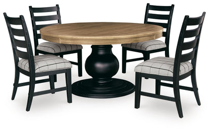 Ridgester Dining Room Sets - D858D3 - product view or room setting; complete kit and included component views (supplier image 18)