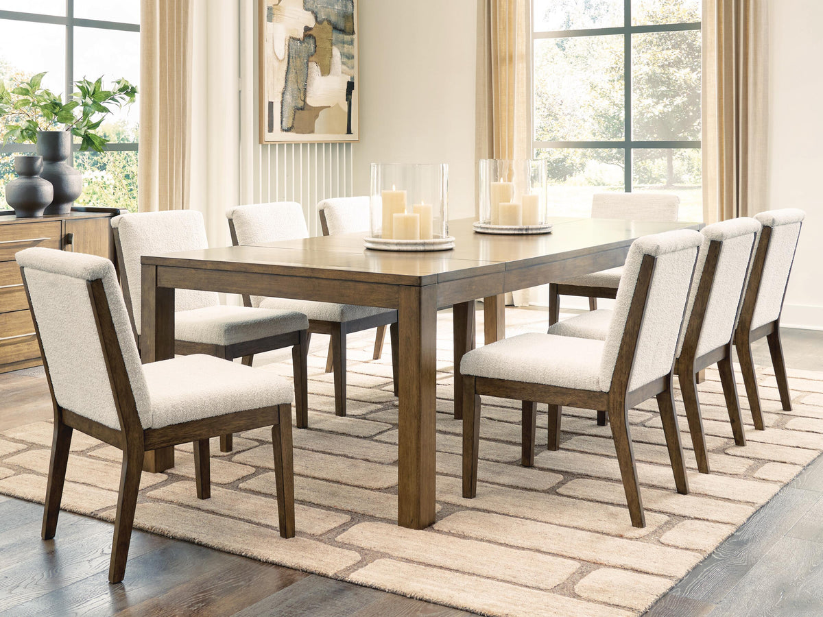 Marxmore Dining Room Sets - D863D4 - product view or room setting; complete kit and included component views (supplier image 2)