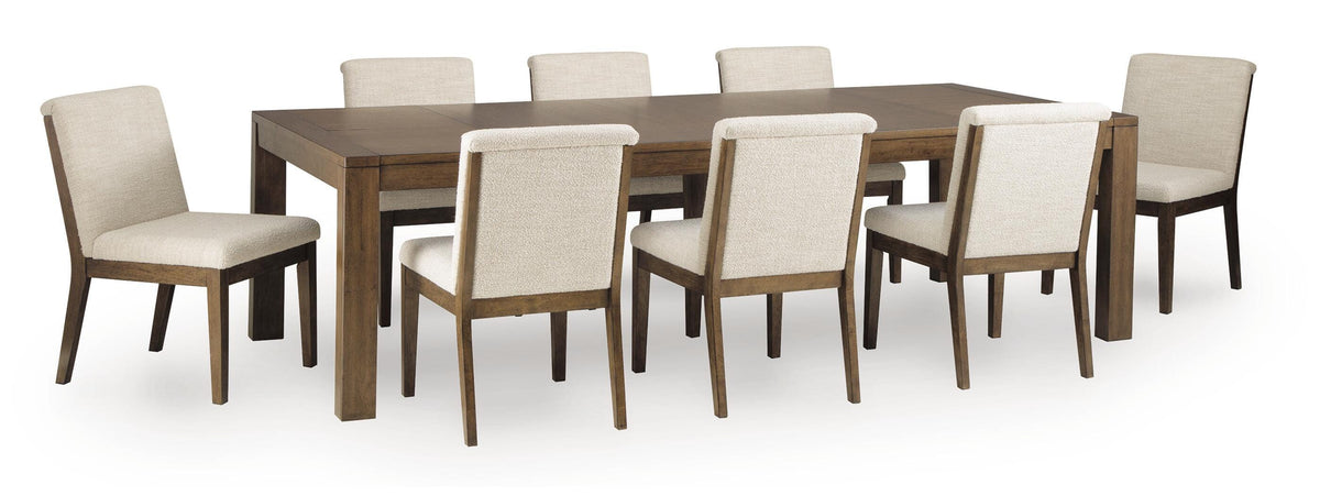 Marxmore Dining Room Sets - D863D4 - product view or room setting; complete kit and included component views (supplier image 1)