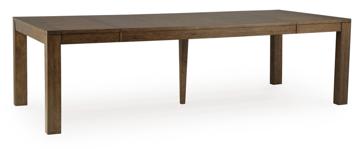 Marxmore Dining Butterfly Extension Table - D863-35 - product view or room setting; only dining table included (supplier image 1)