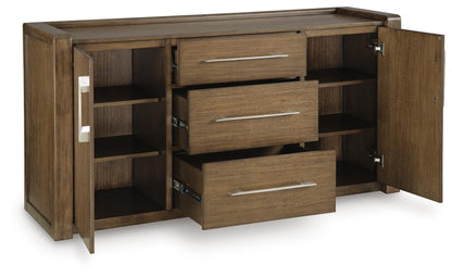 Marxmore Dining Server - D863-60 - product view or room setting; only dining room storage included (supplier image 3)