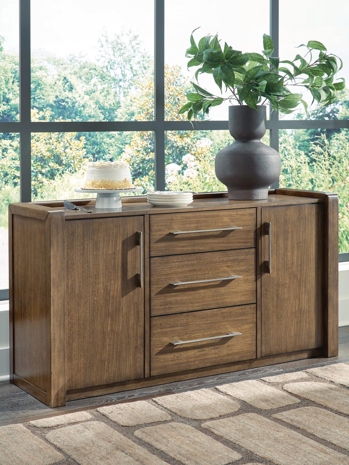 Marxmore Dining Server - D863-60 - product view or room setting; only dining room storage included (supplier image 2)