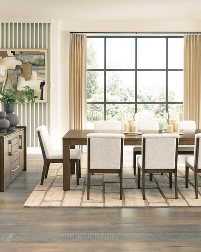 Marxmore Dining Room Sets - D863D4 - product view or room setting; complete kit and included component views (supplier image 5)