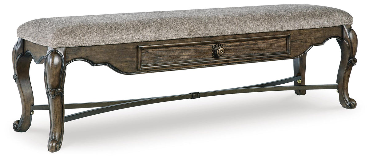 Maylee 63" Dining Bench - D947-00 - product view or room setting; only benche included (supplier image 1)