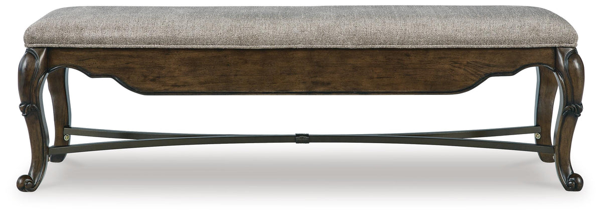 Maylee 63" Dining Bench - D947-00 - product view or room setting; only benche included (supplier image 6)