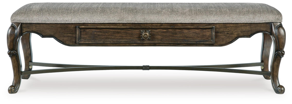 Maylee 63" Dining Bench - D947-00 - product view or room setting; only benche included (supplier image 4)