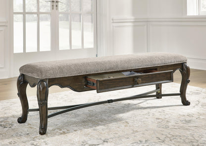 Maylee 63" Dining Bench - D947-00 - product view or room setting; only benche included (supplier image 7)