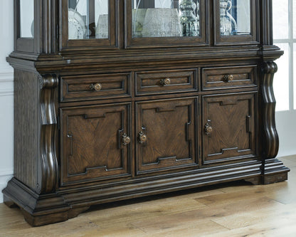 Maylee Dining Buffet - D947-80 - product view or room setting; only dining room storage included (supplier image 2)