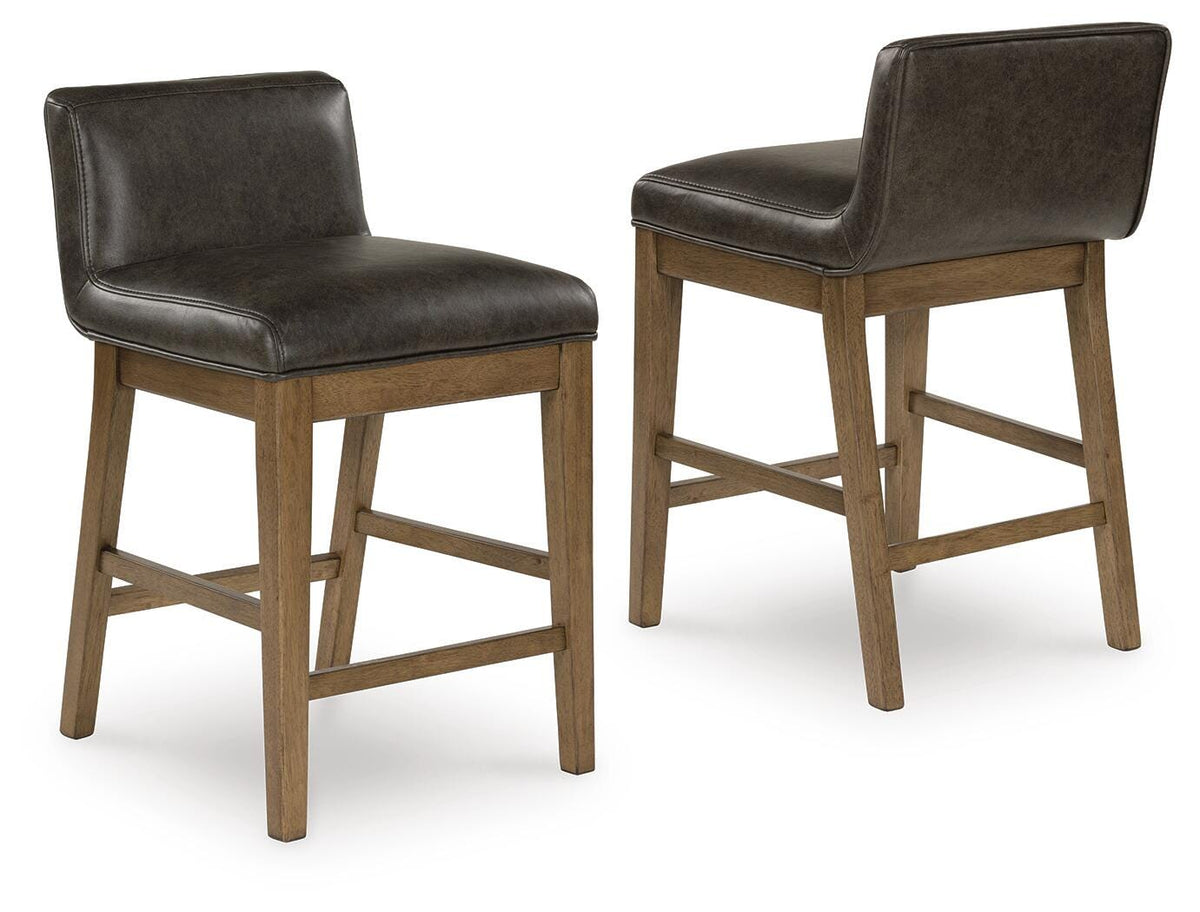 Cabalynn Bar Stools (Set of 2) - D974-124X2 - product view or room setting; set of 2; individual included-item views (supplier image 9)