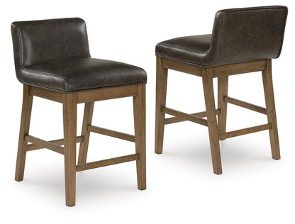 Cabalynn Bar Stools (Set of 2) - D974-124X2 - product view or room setting; set of 2; individual included-item views (supplier image 9)