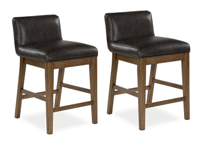 Cabalynn Bar Stools (Set of 2) - D974-124X2 - product view or room setting; set of 2; individual included-item views (supplier image 1)