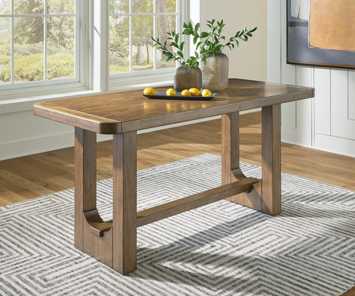 Cabalynn Counter Height Dining Table - D974-13 - product view or room setting; only counter height table included (supplier image 2)