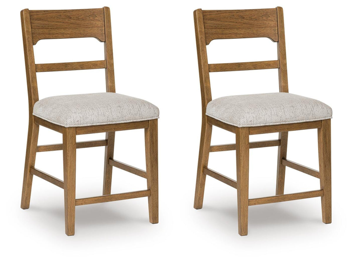Cabalynn Bar Stools (Set of 2) - D974-224X2 - product view or room setting; set of 2; individual included-item views (supplier image 11)