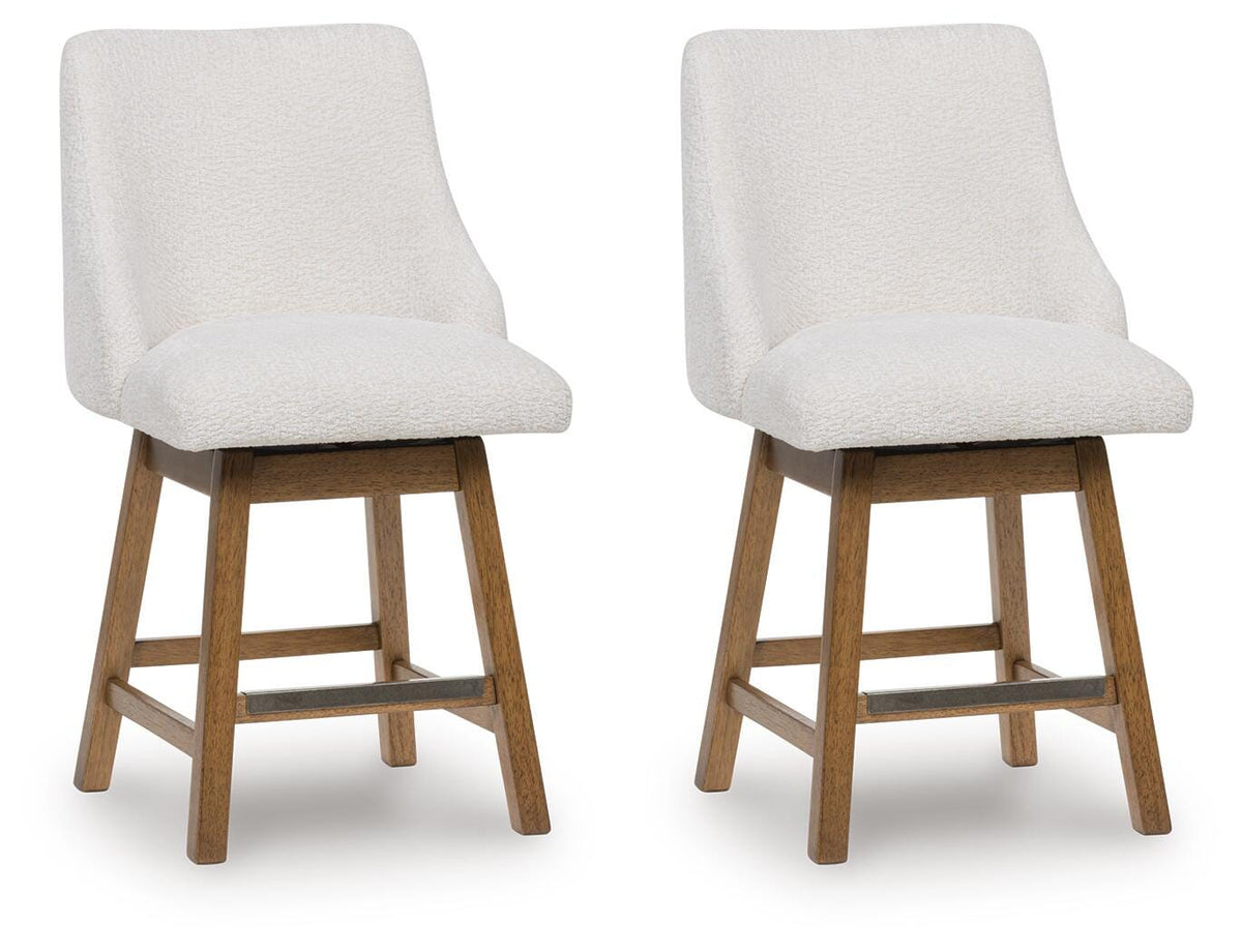 Cabalynn Bar Stools (Set of 2) - D974-324X2 - product view or room setting; set of 2; individual included-item views (supplier image 19)