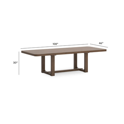 Cabalynn Dining Extension Table - D974-35 - approximate manufacturer dimensions (supplier image 15)