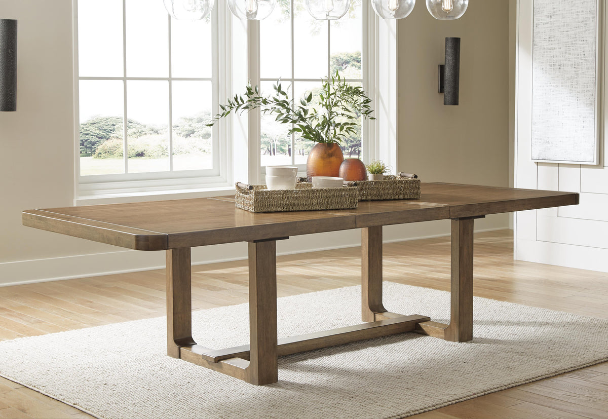 Cabalynn Dining Extension Table - D974-35 - product view or room setting; only dining table included (supplier image 2)