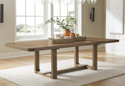 Cabalynn Dining Extension Table - D974-35 - product view or room setting; only dining table included (supplier image 2)