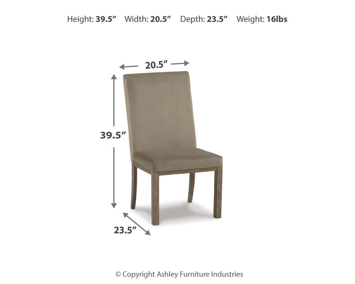 Chrestner Dining Room Sets - D983D5, D983D4 - approximate manufacturer dimensions (supplier image 14)