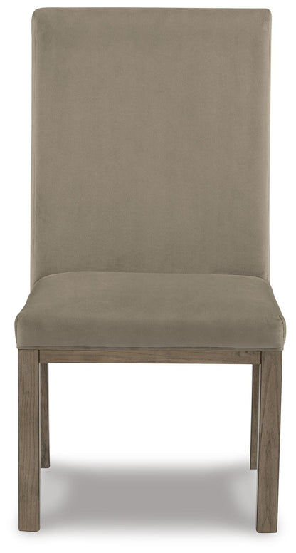 Chrestner Dining Chairs (Set of 2) - D983-01X2 - product view or room setting; set of 2; individual included-item views (supplier image 4)
