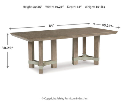 Chrestner Dining Room Sets - D983D5, D983D4 - approximate manufacturer dimensions (supplier image 16)