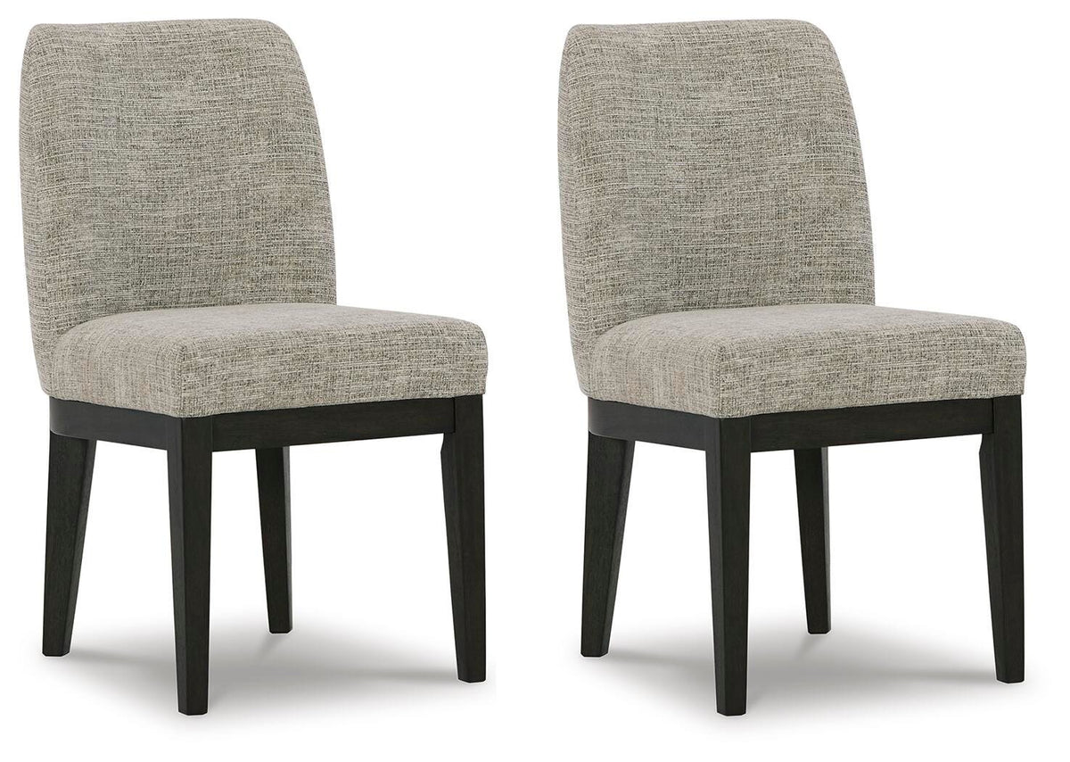 Burkhaus Dining Chairs (Set of 2) - D984-01X2 - product view or room setting; set of 2; individual included-item views (supplier image 9)