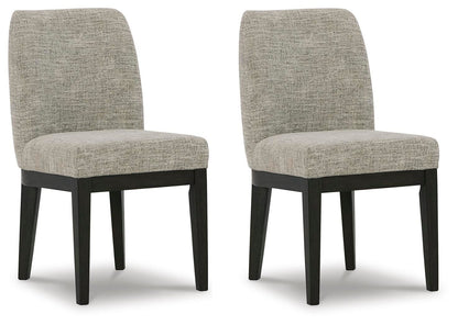 Burkhaus Dining Chairs (Set of 2) - D984-01X2 - product view or room setting; set of 2; individual included-item views (supplier image 9)