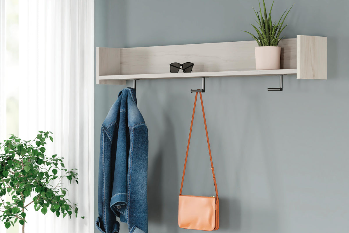 Socalle Wall Mounted Coat Rack with Shelf - EA1864-151 - product view or room setting; only coat rack included (supplier image 2)