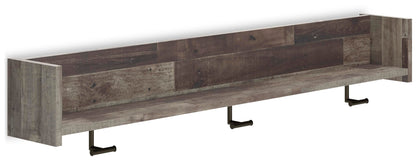 Neilsville Wall Mounted Coat Rack with Shelf - EA2120-151 - product view or room setting; only coat rack included (supplier image 3)