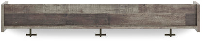 Neilsville Wall Mounted Coat Rack with Shelf - EA2120-151 - product view or room setting; only coat rack included (supplier image 6)