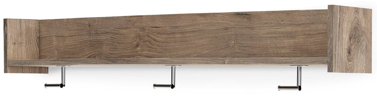 Oliah Wall Mounted Coat Rack with Shelf - EA2270-151 - product view or room setting; only coat rack included (supplier image 4)