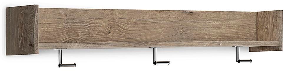 Oliah Wall Mounted Coat Rack with Shelf - EA2270-151 - product view or room setting; only coat rack included (supplier image 1)
