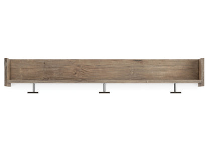 Oliah Wall Mounted Coat Rack with Shelf - EA2270-151 - product view or room setting; only coat rack included (supplier image 3)