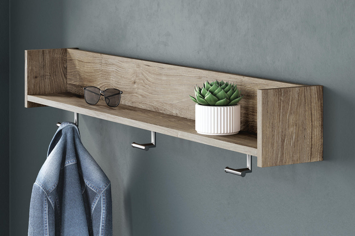 Oliah Wall Mounted Coat Rack with Shelf - EA2270-151 - product view or room setting; only coat rack included (supplier image 2)