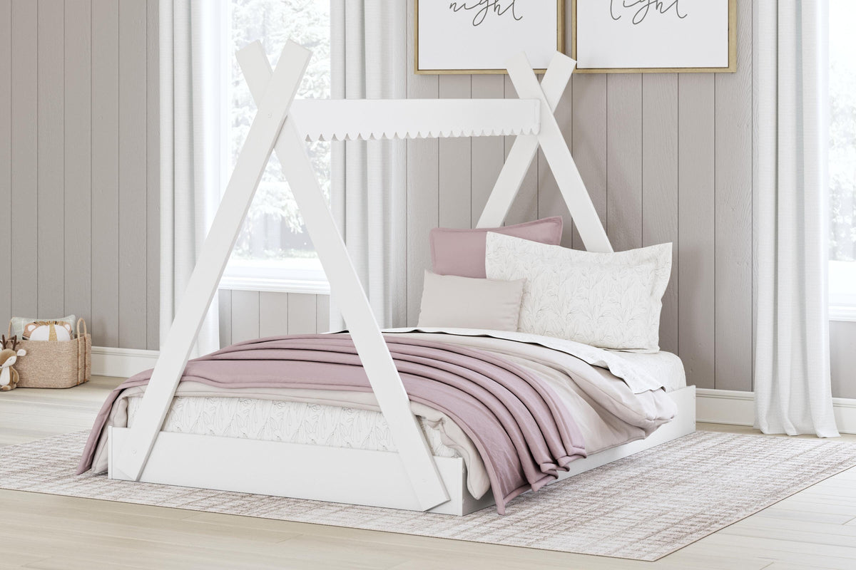 Hallityn Tent Bed - EB1810-122 - product view or room setting; only bed included (supplier image 2)