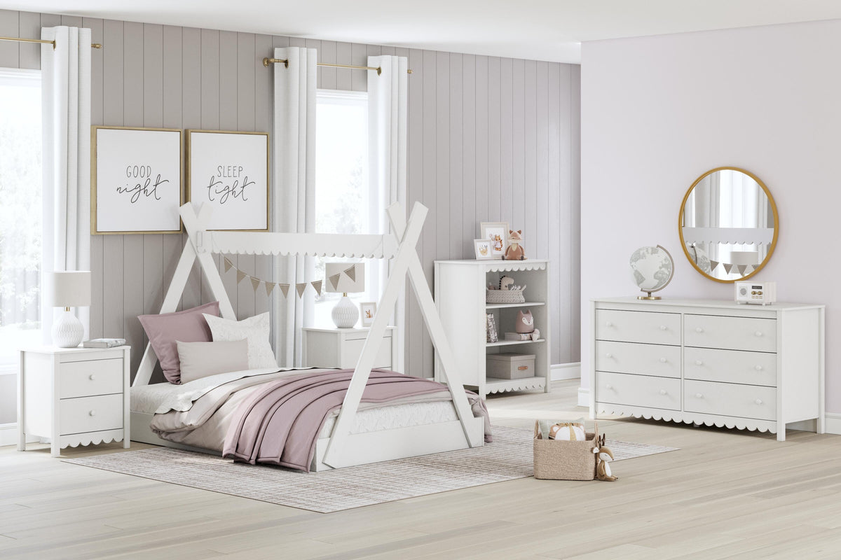 Hallityn Tent Bed - EB1810-122 - product view or room setting; only bed included (supplier image 11)